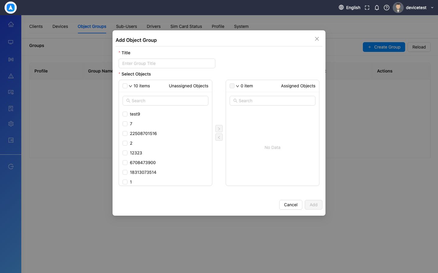 Add Group Form
