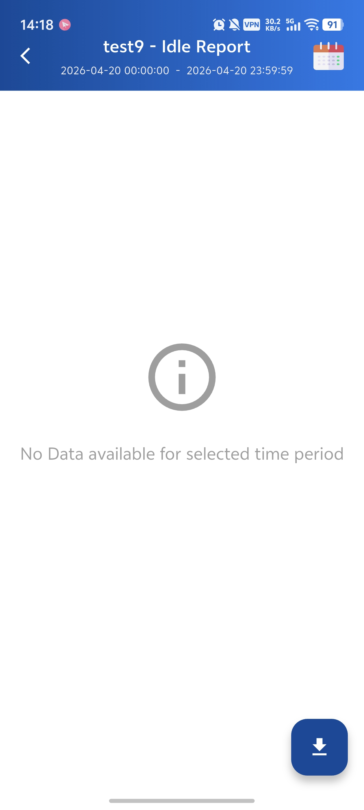Idle Report