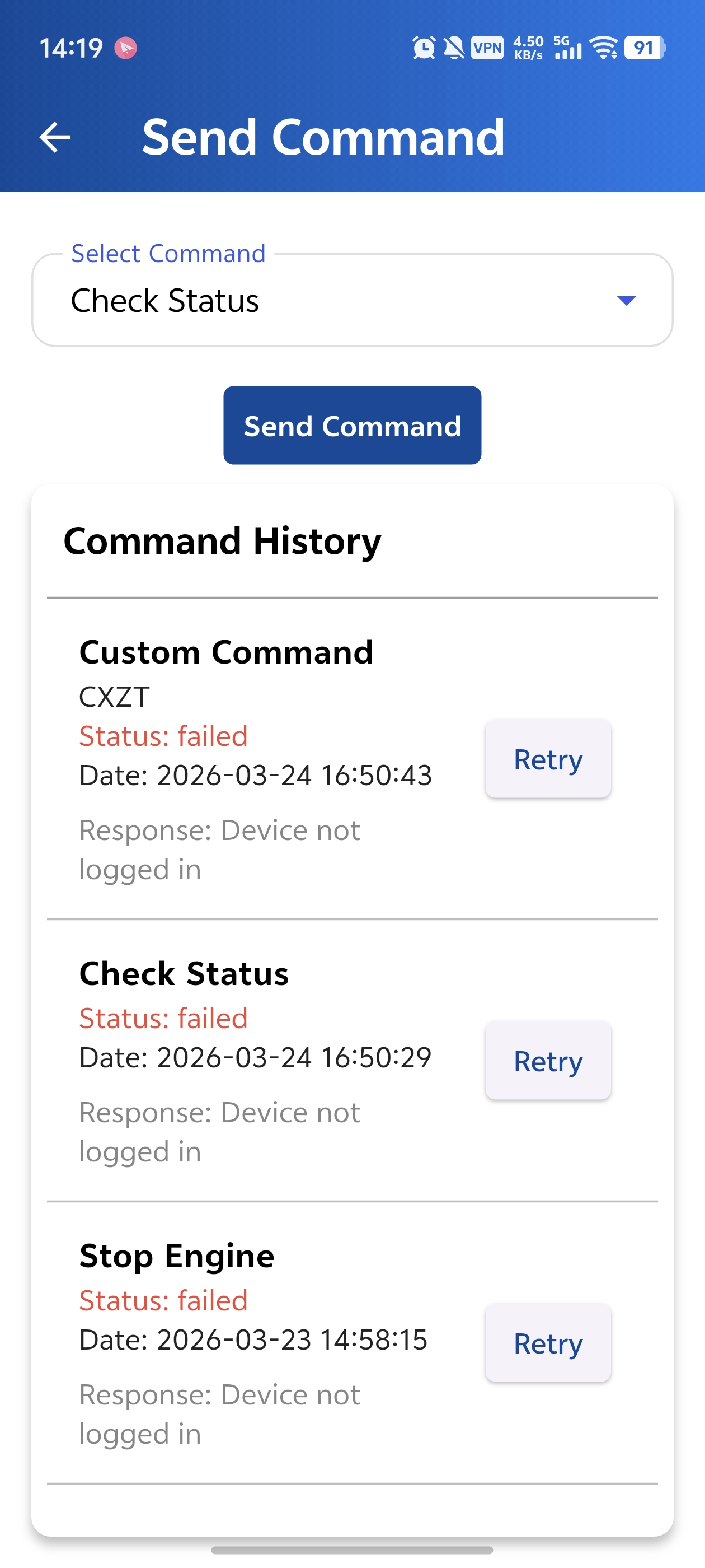 Send Command