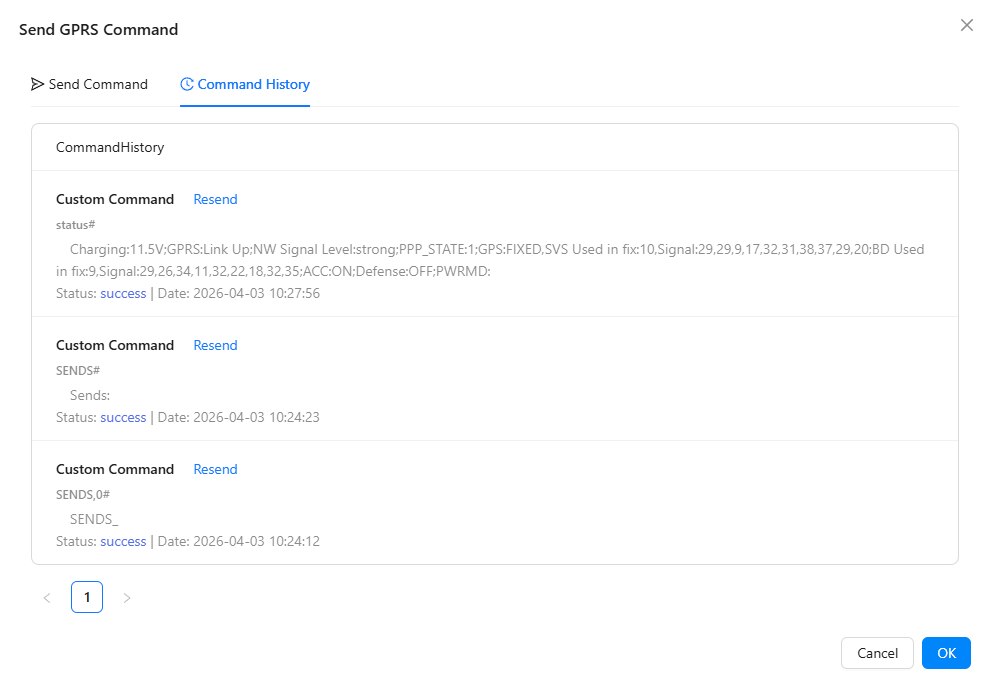 Command History